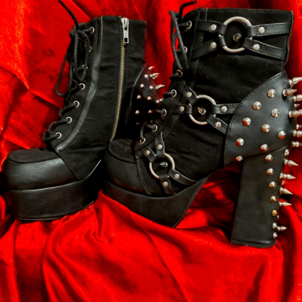Charade Gothic Boots size 10.